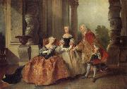 Nicolas Lancret A Scene from Corneille's Tragedy Le Comte d Essex Spain oil painting reproduction